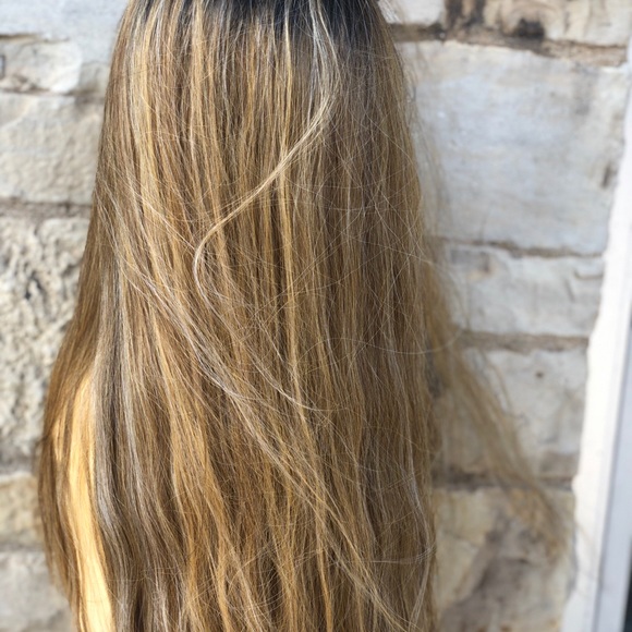 Freeparting Dirty Blonde Lacefront Wig main image 5